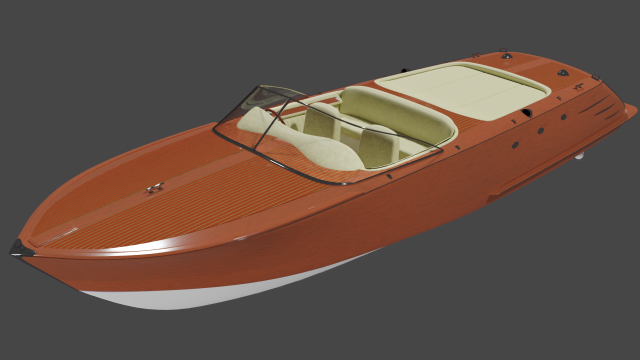 aquadelmo boat 3D Model .c4d .max .obj .3ds .fbx .stl .blend 