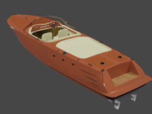 aquadelmo boat 3D Model