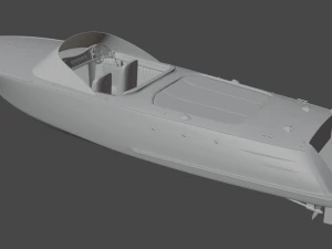 aquadelmo boat 3D Model