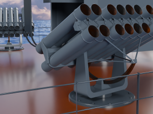 Patrol ship of the project 50 3D Model