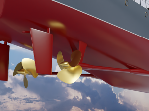 Patrol ship of the project 50 3D Model