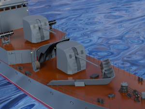 Patrol ship of the project 50 3D Model