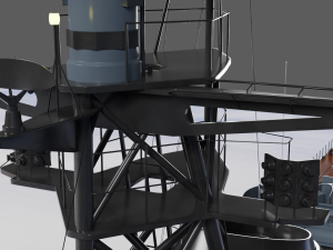 Patrol ship of the project 50 3D Model