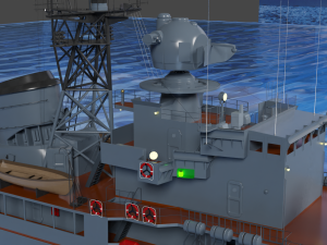 Patrol ship of the project 50 3D Model