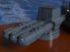 Patrol ship of the project 50 3D Model