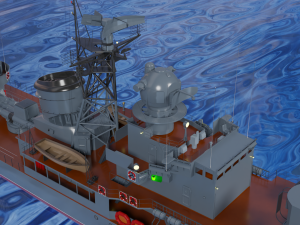 Patrol ship of the project 50 3D Model