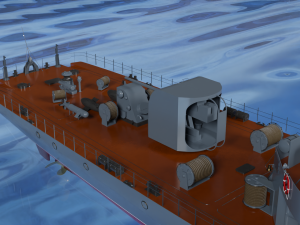 Patrol ship of the project 50 3D Model