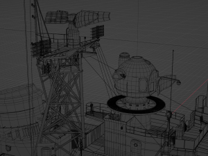 Patrol ship of the project 50 3D Model