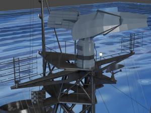 Patrol ship of the project 50 3D Model
