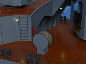 Patrol ship of the project 50 3D Model