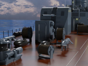 Patrol ship of the project 50 3D Model
