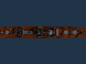 Patrol ship of the project 50 3D Model