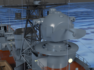 Patrol ship of the project 50 3D Model