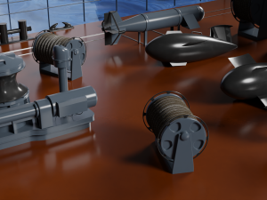 Patrol ship of the project 50 3D Model