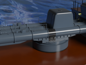 Patrol ship of the project 50 3D Model