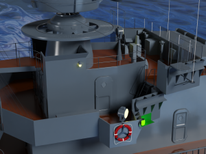 Patrol ship of the project 50 3D Model
