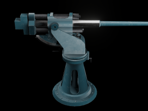 21-K 45 mm caliber Cannon 3D Model