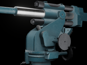 21-K 45 mm caliber Cannon 3D Model