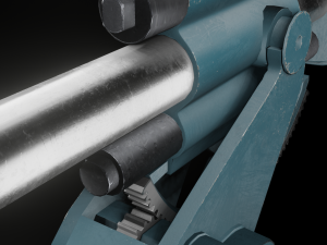 21-K 45 mm caliber Cannon 3D Model