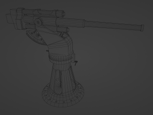21-K 45 mm caliber Cannon 3D Model