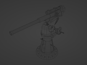 21-K 45 mm caliber Cannon 3D Model