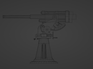 21-K 45 mm caliber Cannon 3D Model