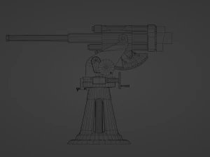 21-K 45 mm caliber Cannon 3D Model