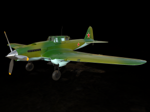 IL 2 Ilyushin 3D Model