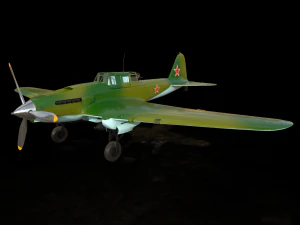 IL 2 Ilyushin Modelo 3D