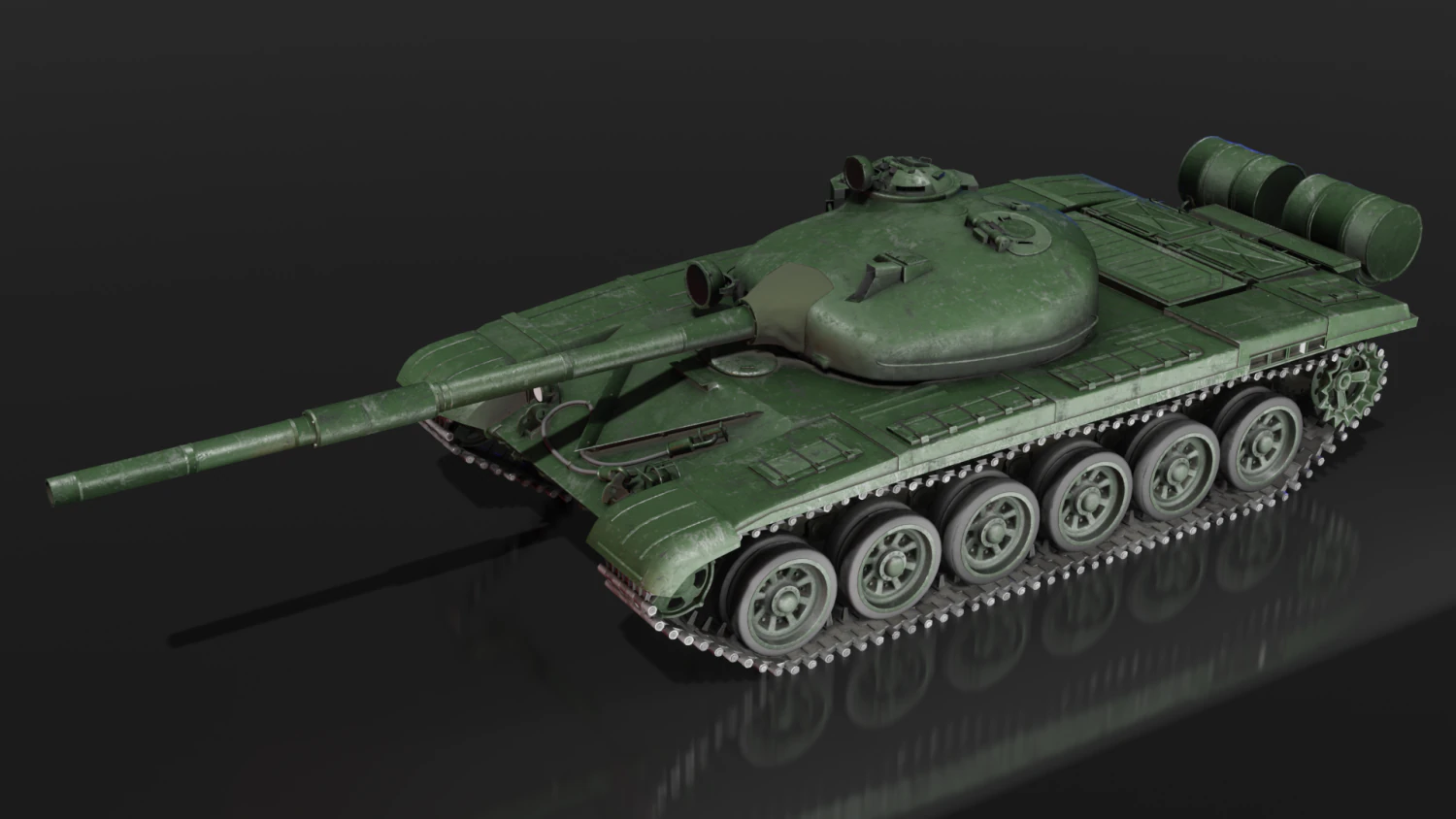 The T-72 Ural 3D Model .c4d .max .obj .3ds .fbx .stl .blend 