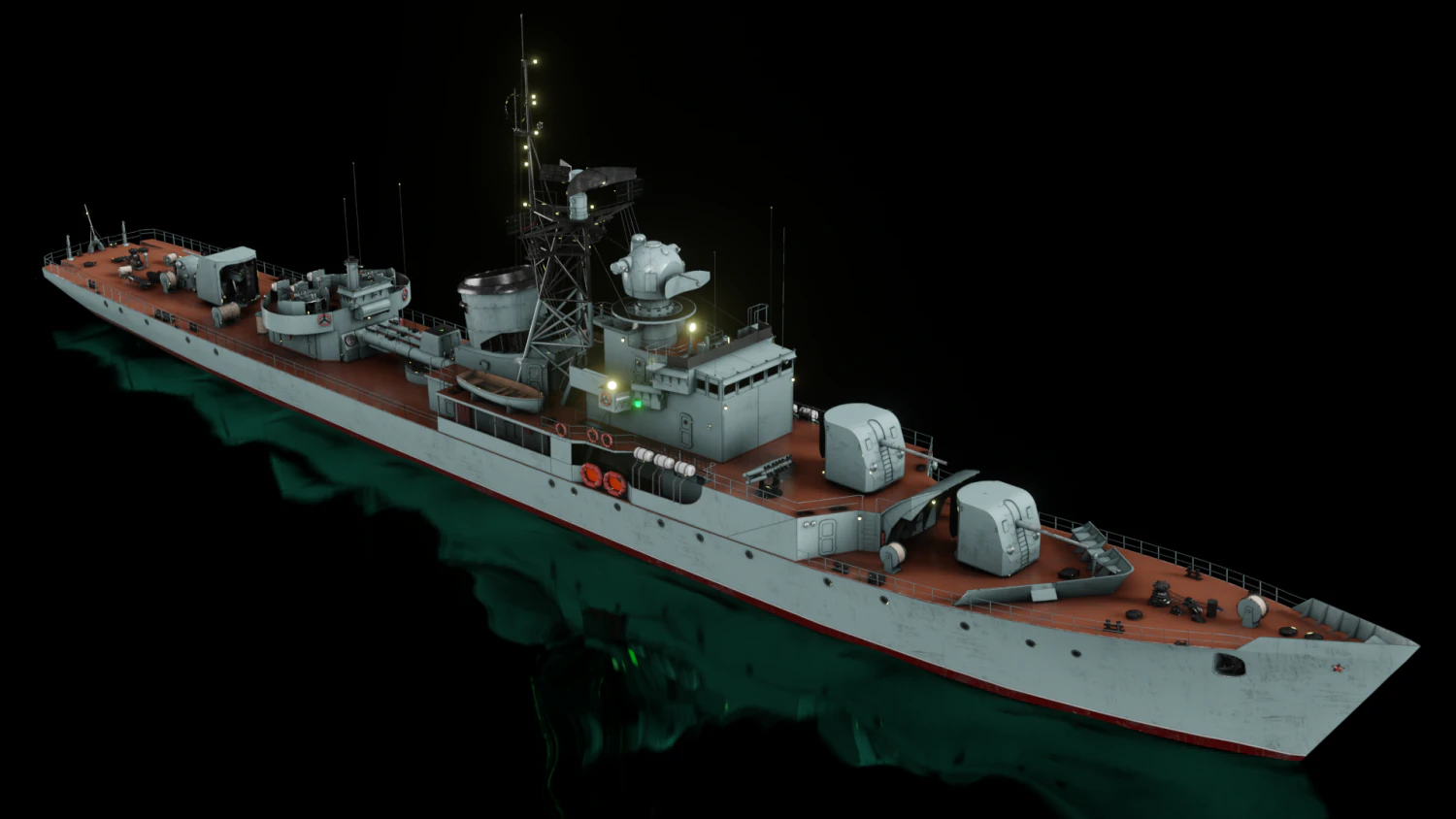 Navio patrulha do projeto 50 Modelo 3D .c4d .max .obj .3ds .fbx .stl .blend 