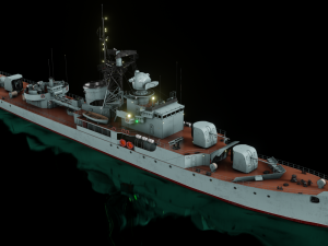 Patrol ship of the project 50 3D Model