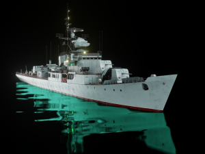 Patrol ship of the project 50 3D Model