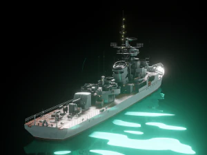 Navio patrulha do projeto 50 Modelo 3D