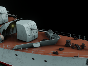 Patrol ship of the project 50 3D Model