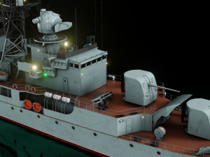Patrol ship of the project 50 3D Model