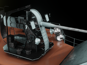 Patrol ship of the project 50 3D Model