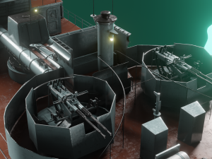 Patrol ship of the project 50 3D Model