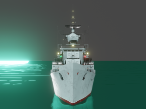 Patrol ship of the project 50 3D Model