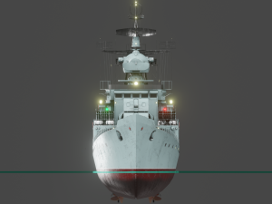 Patrol ship of the project 50 3D Model