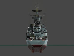 Patrol ship of the project 50 3D Model