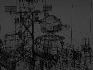 Patrol ship of the project 50 3D Model