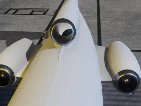 Yak-40 Passenger aircraft 3D Model
