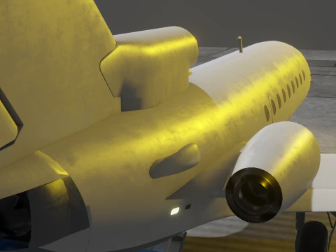 Yak-40 Passenger aircraft 3D Model