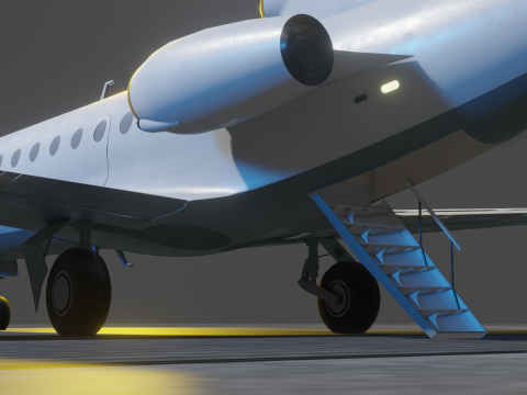 Yak-40 Passenger aircraft 3D 模型