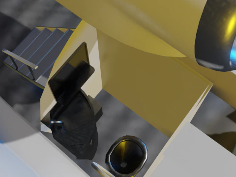 Yak-40 Passenger aircraft 3D Model