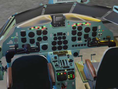 Yak-40 Passenger aircraft 3D Model