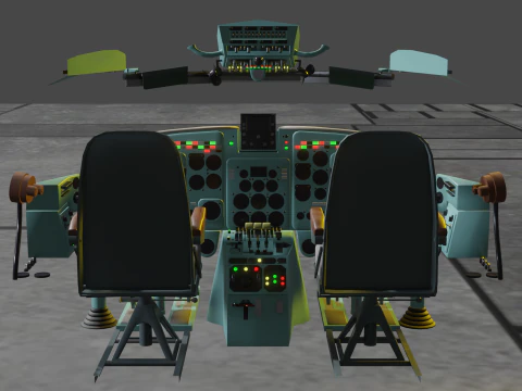 Yak-40 Passenger aircraft 3D Model
