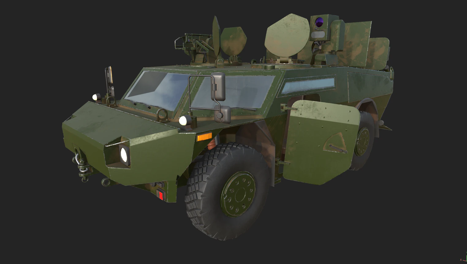 LGS Fennek 3D Model .c4d .max .obj .3ds .fbx .stl .blend 