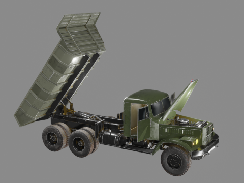 KrAZ-256B 3D 모델